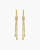 Zig Zag Stax™ Chain Drop Earrings in 18K Yellow Gold with Diamonds, 66mm